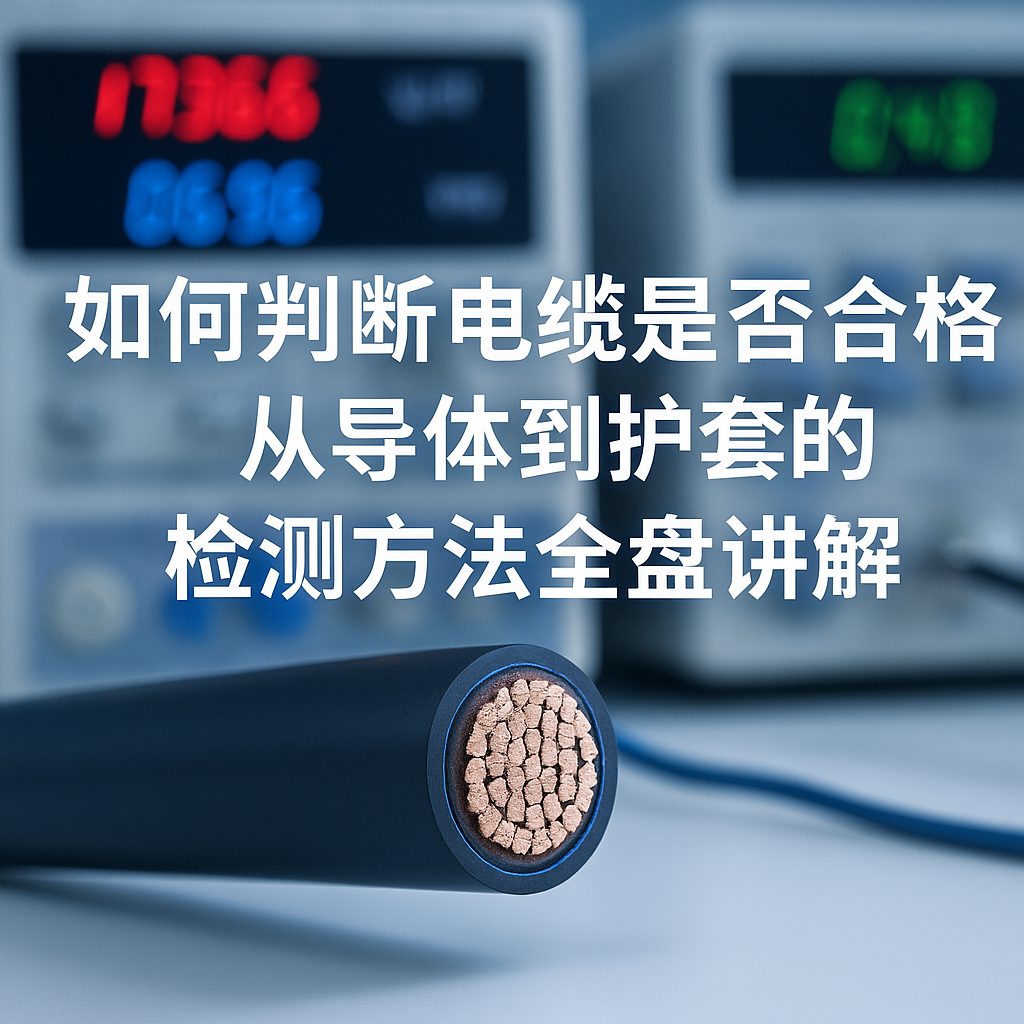 怎样判断电缆是否及格？从导体到护套的检测要领通盘解说
