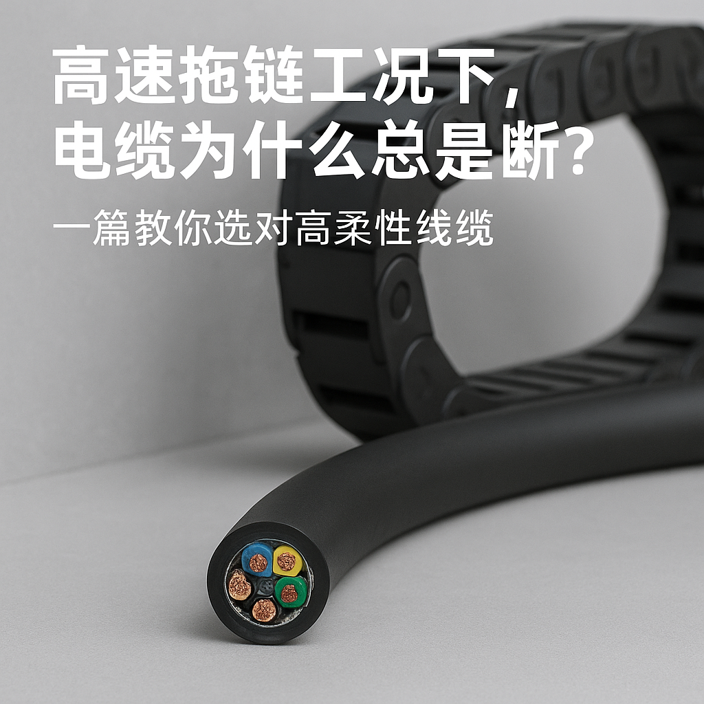 高速拖链工况下，电缆为什么总是断？一篇教你选对高柔性线缆
